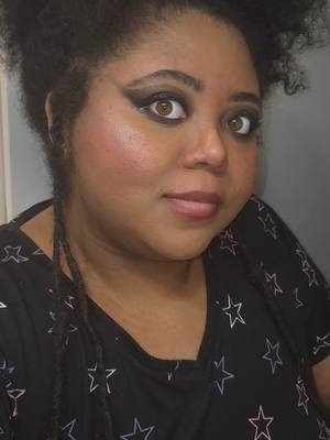 A post by @teddy_thedaddy on TikTok caption: Loved my #makeup (end of day came off slightly) #makeuplook #plussize 