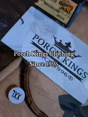 A post by @porchkings on TikTok caption: Replying to @brookesemporium Business Time ✅ Porch Kings Clothing, Since 1996 #business #porchkingsclothing #porchkings #cameroontiktok🇨🇲 #groupetchabet 