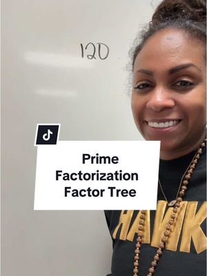 A post by @the_mrskelly on TikTok caption: Factor Tree Method #mathtime #mrskellymath #mathtips 