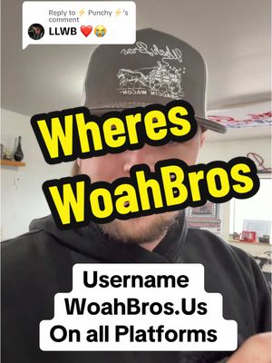 A post by @woahbros.us on TikTok caption: Replying to @⚡️ Punchy ⚡️ Where’s WoahBros #woahbros #tiktokban 