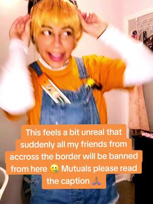 A post by @coffee__cos on TikTok caption: random draft! for all my american friends and mutuals please drop your other socials here so I can follow you there ! i'm gonna miss you all so much on this app 😭 #sonic #tails #soniccosplay #tiktokban 