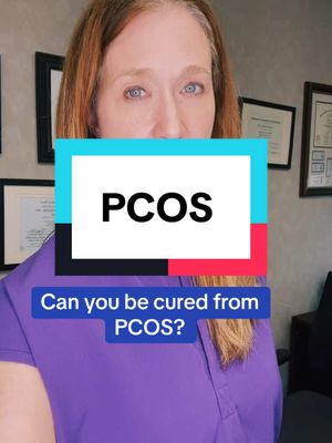 A post by @dr.allison.rodgers on TikTok caption: PCOS is a diagnosis of irregular cycles, extra androgen hormones, and a lot of resting follicles on the ovaries. As we get older and lose eggs, we often get more regular cycles and lose some of the symptoms of PCOS because our egg count drops. #pcos #ttc #periods #healthy #cramps 