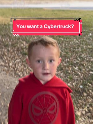 A post by @seanbryant on TikTok caption: I am hoping this isn’t my last TikTok. My son asked for a #tesla #cybertruck for his birthday and I couldn’t get him a real one since they don’t drive on their own yet. We got him the mini one instead.