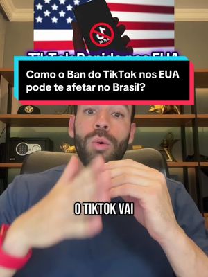 A post by @pedrodecarvalho on TikTok caption: Banimento do TikTok nos Estados Unidos no dia 19 de Janeiro de 2025. Como o ban do TikTok nos EUA vai te afetar no Brasil? 