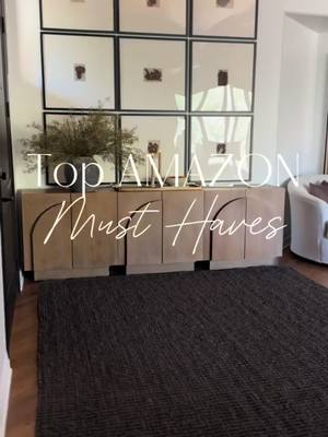 A post by @summertstyles on TikTok caption: Shop all my home in bio! ⬇️🥰 : Or shop this post here ➡️ https://liketk.it/52FrE  Here are a few of my FAVORITE Amazon Home Decor finds.  Brown Jute Rug Modern Oil Dispensers Large Ribbed Concrete Planter Rustic Stool Galley Wall Black Modern Picture Frames Modern Dining Chairs #founditonamazon #amazonhome #amazonhomefinds #amazonmuathaves @amazon