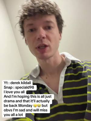 A post by @derekkildall on TikTok caption: Love you guys 🥲