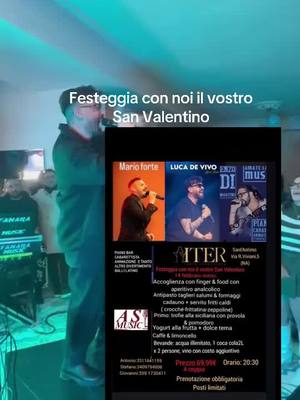 A post by @asmusic46 on TikTok caption: Festeggia con noi il vostro San Valentino info  331 164 1159 / 340 979 4908 Prenotazione obbligatoria Posti limitati Sant'Antimo Via R.Viviani,5 na Prezzo: 69,99€ Orario: 20:30 A coppia 