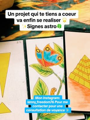 A post by @voyante_medium_freedom76 on TikTok caption: 💫Ce à quoi tu penses constamment, va enfin se realiser pour ces signes astro🙏🏻 #tiragedecartes #cartomancie #abondancefinancière #tiragesentimental #cartomancie #oracle #signesastro #signesastrologique #pourtoii #voyance #cejour-là 