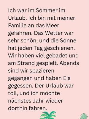 A post by @tikdeutsch.com on TikTok caption: Im Sommer - lesen A1 - lerne Deutsch mit Tikdeutsch #ألمانية #LanguageTips #LanguageLearning #speakgerman #germanforbeginners #deutschlernen #deutsch #learnlanguages #learngerman #GermanGrammar 