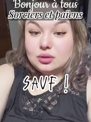 A post by @girlandesoterism on TikTok caption: Bonjour a tous sorciers et paiens SAUF - la suite #bonjouratoussauf #witchy #witchtok #witchtokfr #witchtoker #fyp #pourtoi #sorciere #sorcellerie #pagantok #paien #paganism #autocritique #humour #humor 