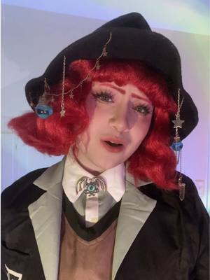 A post by @lithiumludgate on TikTok caption: sneaking on here to finish my rows. don’t tell anyone yall 😉 #himikoyumeno #himikoyumenocosplay #yumenohimiko #yumenohimikocosplay #danganronpa #danganronpacosplay #drv3 #drv3cosplay #cosplay #cosplayer 