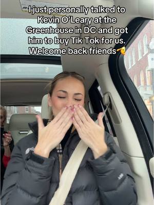 A post by @sydneyloren on TikTok caption: Welcome back to Tik Tok! #washingtondc #kevinoleary #savetiktok #welcomeback #fypシ゚viral 