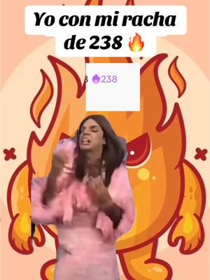 A post by @makeup_by_ana_val on TikTok caption: Yo con mi racha de 238 🔥 ustedes cuantos tienen? #rachadetiktok #🔥 