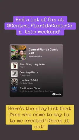 A post by @kylephillipsfun on TikTok caption: My Spotify playlist that fans created from this weekend! Lot of musicals! 
