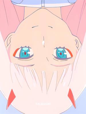 A post by @baldshine on TikTok caption: She knew she wasn’t coming back. 🥹 #anime #zerotwo #darlinginthefranxx 