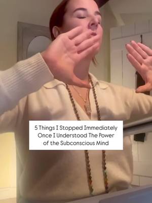 A post by @talynted_ on TikTok caption: The subconscious mind is one of the most powerful tools you possess 🛠️ It’s constantly recording and shaping your reality based on the thoughts, feelings, and beliefs you hold deep within. In order for you to shift into a life that feels *lighter, aligned, and abundant*, here are a few things you need stop doing: 1. Stop letting self-doubt take the driver’s seat. Whenever a thought creeps in telling you ‘I cant’ ask yourself: Who told me that? Challenge it, replace it with: “I’m capable, and I’m learning every step of the way.” 2. Stop replaying the past in your mind like a broken record.The past doesn’t define you—it’s just a chapter. Let it go and remind yourself: “I am creating a new story right now.” 3. Stop starting your day with stress and overwhelm. Begin each morning with a moment for yourself. Whether it’s a deep breath, a stretch, or simply saying: “Today, I choose joy.” 4. Stop surrounding yourself with energy that drains you. That includes people, habits, and even social media. Your energy is sacred—protect it fiercely. 5. Stop believing you’re not enough.  Because you are, right here, right now. The universe doesn’t make mistakes. You’re here for a reason, and your worth is not up for negotiation. Your mind is your greatest ally when you train it to work *with* you instead of against you. Take this as your sign to start releasing what no longer serves you 🙏🏻 Do you want to embrace the version of yourself that you’ve always dreamed of becoming? Link in bio for my free webinar on how to do just that on January 25th 🫶🏻 #heal #mindset #subconsciousmind #reiki #transformation #empowerment 