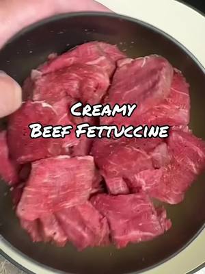 A post by @pepperbellypete on TikTok caption: Creamy Beef Fettuccine. Great way to feed 4 people with one Steak.#cooking #steak #Recipe #beef #pasta 