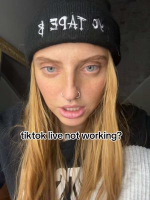 A post by @mangybaby on TikTok caption: why isn’t live working #fyp #live 