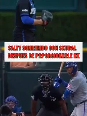 A post by @allstarbaseball01 on TikTok caption: SALVY 🆚 SKUBAL ❤️❤️. #LasMayores #LVBP #LMB #KBO #mlbhighlights #MLB #LIDOM #allstarbaseball 