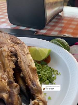 A post by @luispichon1267 on TikTok caption: Respuesta a @niki love es una cabeza de chivo en birria amiga 