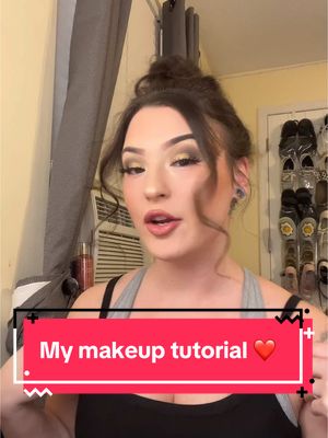 A post by @obeykaylaa on TikTok caption: My make up tutorial ❤️💋💋 #fyp 