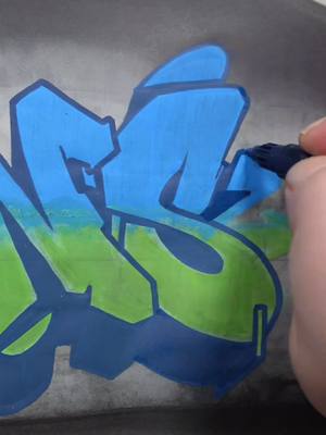 A post by @monsterinho23 on TikTok caption: GREEN BLUE MONS #graffiti #sketch #graffitibook 