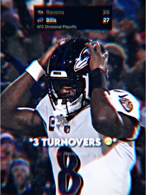 A post by @berges.prod on TikTok caption: Lamar is now 3-5 in the playoffs 😳😬