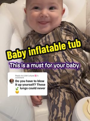 A post by @thelilp500thatcould on TikTok caption: Replying to @Lilah Lelyse🌸 has a built in pump, both the chair and the tub are a must especially if you do any traveling. @CozyPicks is the best #cozypicker #baby #babychair #babyboy 