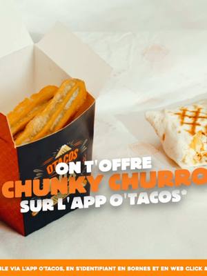 A post by @otacosfrance on TikTok caption: 1 tacos acheté = 3 churros offerts 🤯 On vous met bien avec la O’range week ! Cette semaine pas le temps d’avoir le blues !