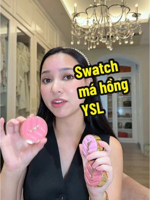 A post by @hannaholala on TikTok caption: Swatch má hồng YSL. Em này đẹp quá. #hannaholala 