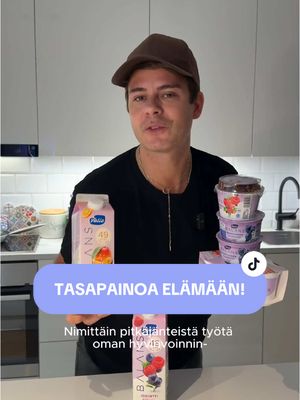 A post by @niko_saarinen on TikTok caption: mainos @Valio Balans Paljon mä liikuin vuonna 2024? Entä miten paljon nukuin?💤🛌 Tän vuoden lupaukset on unen, ruuan ja liikkumisen suhteen asetettu!  Kiitos Valion Balans joka tarjoaa mulle maukkaat aamu,ilta ja välipalat. Ja askeleet voi nappaa matkalla kauppaan!  Ja uneen paljon huudettu tunti lisää vois onnistua hyvällä tasopainolla muun arjen suhteen⏰🐾