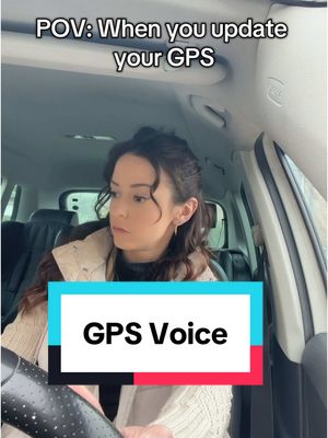 A post by @katiesinclair816 on TikTok caption: When you update your GPS…. Looks like I’ll be driving a little more 😅🤓🤭  #fyp #foryou #humor #humour #relatable #gps #ifyouknowyouknow #voice #funny