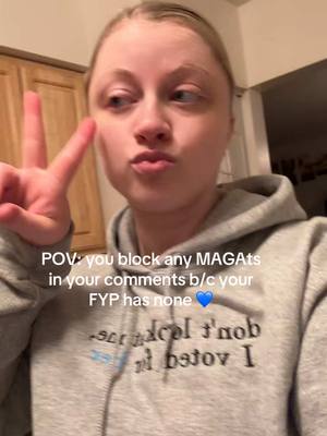 A post by @jessicakotten on TikTok caption: Blocking spree commences. #fyp #maga #republican #democrats #politics #tiktok #mlk #MLKDay 