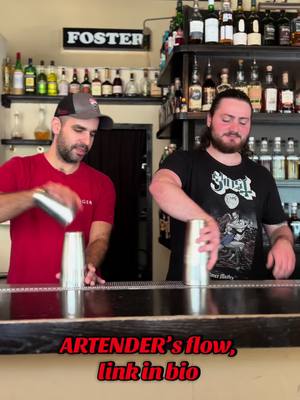 A post by @artendertlv on TikTok caption: ARTENDER work style  Learn-> practice-> Perform  #Artender #ArtenderTLV #Bartender #flair #bartending #FlairBartender #flow #skills #consistency 