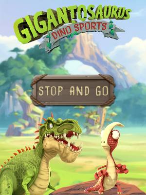 A post by @outrightgames on TikTok caption: Stop & Go!🚦😰 A game of agility! Are you ready to test yours in Gigantosaurus: Dino Sports 🎮🦖🏆 #GigantosaurusDinoSports #Giganto #gigantosaurus