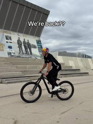 A post by @specializedbicycles on TikTok caption: @Godziek Brothers welcomes us back? I mean, sorta just took an afternoon off 🤷‍♂️ #mtb #barcelona 