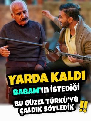 A post by @erdalerdogan.7 on TikTok caption: YARDA KALDI !! Babam’ın istediği Bu Güzel , Aşık Musayip Türküsü sizlere armağan olsun 🙏❤️ Zannetmeyin kendimdeyim benim Yarım yarda kaldı 👏Yorumlarınızı bekliyoruz , Hepsini okuyoruz , Şimdiden bizleri izleyen herkese sonsuz selam ve saygılar olsun Hatay’dan 🫶🏽🌺👏🙏❤️  #yardakaldı #akustik #erdalerdoğan #ağlayansaz  