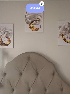 A post by @cheymd25 on TikTok caption: These have made my room feel so much more aesthetically pleasing 🤌🏼 #roomdecor #walldecor #wallart #homedecor #aestheticallypleasing #aesthetic 