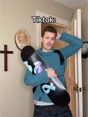 A post by @joechristianguy on TikTok caption: We thought it was gone forever 🤧😂 also tiktok gave me this skateboard back in 2021 🤣 #fyp #foryou #trending #christian #tiktokban 