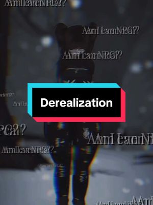 A post by @alvahie on TikTok caption: Derealization : a feeling of detachment from the world around you,where things seem unreal,distant,or distorted.  I often struggle with this and it is quite honestly a very scary feelings. I am left not knowing if my actions or things around me are even real. #vrchat #vrgame #vrchatcommunity #vrc #vrchatavatar #fullbodytracking #vrchatgame #vrchatmoments #healing #MentalHealth #MentalHealthAwareness #derealization 