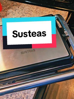 A post by @newellboyce on TikTok caption: @SUSTEAS  I love their brand, and this is my new indoor grill.  #susteas #grill #indoorgrill #TikTokShop 