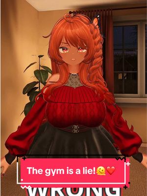 A post by @findinganest on TikTok caption: The gym is a lie!🫠❤️ #FindingANest #fyp #fypシ #meme #anime #cute #funny #relatable #momtok #mom #gym #GymTok 