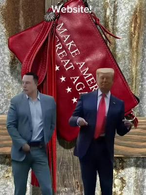 A post by @designercustomleather on TikTok caption: It’s a good day to get your MAGA bag! Link 🔗 in comments! #maga #trump #crossbody #inauguration 