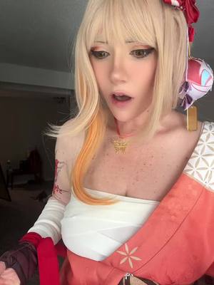 A post by @sobeyew on TikTok caption: I mean is it natural? #cosplay #cosplayer #GenshinImpact #cosplayers #コスプレ #コスプレイヤー #girlcosplayer #genshinimpactcosplay 