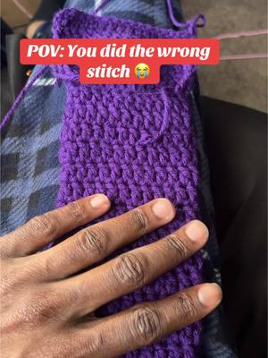 A post by @coachtatertot on TikTok caption: well, time to start over ig #crochet #crochetersoftiktok 