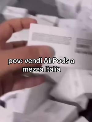 A post by @ on TikTok caption: #airpods #italia #fyp 