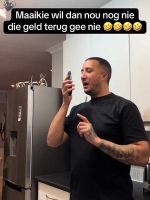 A post by @keenanandtoufiq on TikTok caption: Dink baba moet tot daar gaan 😂😂😂😂😂😂 #keenanandtoufiq #couplestiktok #couplescomedy #humor #blowthisup #laughter #marriedlife #prank 