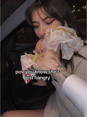 A post by @hyoga.x on TikTok caption: she's not herself when hangry #couplegoals #couplescomedy #fyp 