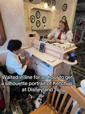 A post by @ketchupthecorgi on TikTok caption: Honestly it was worth it… and everyone at the shop loved it 😂😅 #disneyland #silhohettestudio #ketchupthecorgi 