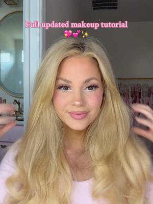 A post by @aliceclarkpayne on TikTok caption: Took me a month to edit but I made it happen !!! So glad we’re all back here!! 🥹💕✨ Full makeup tutorial!! Primer: maybelline master prime with spf Concealer: elf camo concealer Foundation: maybelline fit me Setting spray + powder: one size Brows: elf laminated brow gel Eyeshadow: hey hottie and TikTok shop Eyeliner: charlotte tilbury Mascara: L’Oréal lash paradise White liner: nyx Blush: colourpop weightless liquid blush Bronzer: hey hottie Highlighter: colourpop winx and hey hottie Lipstick: maybelline superstay matte ink (fighter, ringleader, poet) Lashes: eyelure wild and wispy Glitter: colourpop Spray glitter: Sheglam #makeuptutorial #princessmakeup #glittermakeup 